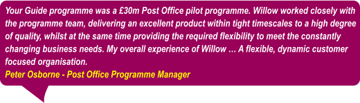 Willow Project Management Testimonials